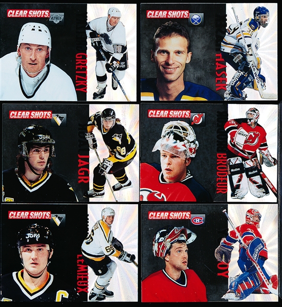 1995-96 Pinnacle Hockey- “Clear Shots”- Near Set 14 of 15