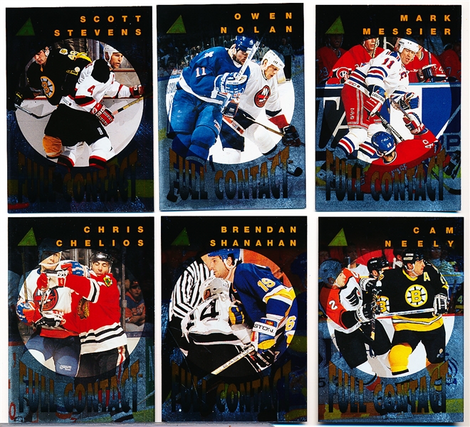 1995-96 Pinnacle Hockey- “Full Contact” Insert Set of 12