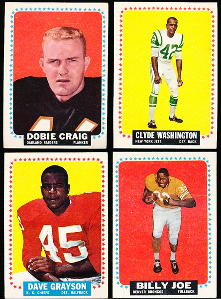 1964 Topps Fb- 20 Cards