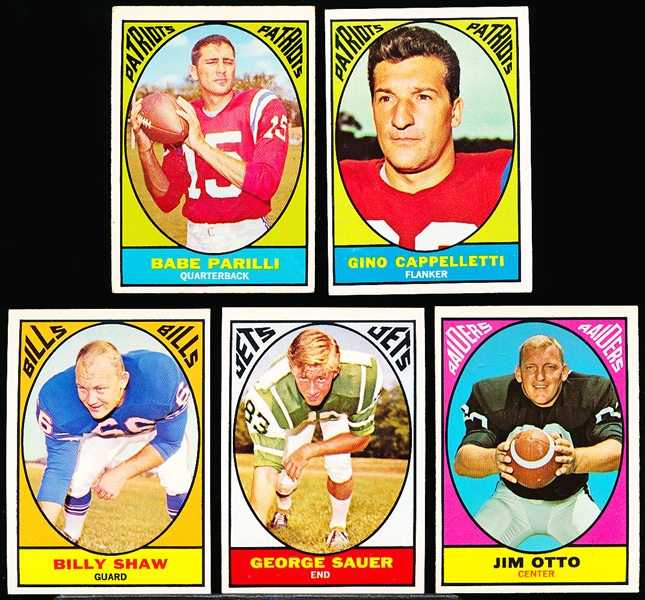 1967 Topps Fb- 5 Diff