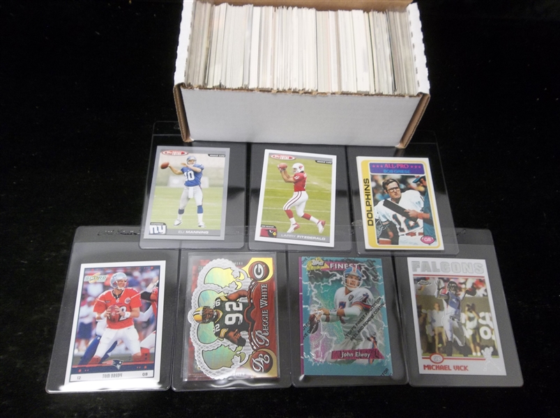 Football Star Card Lot- 350 Stars- 1980’s thru 2000’s