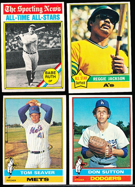 1976 Topps Bb- 9 Cards