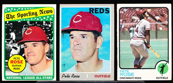 Pete Rose- 3 Diff