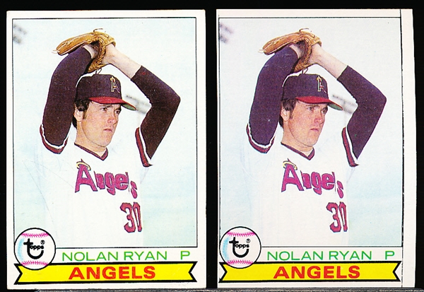 1979 Topps Baseball- #115 Nolan Ryan, Angels- 10 Cards