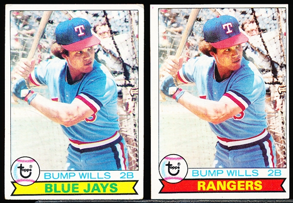 1979 Topps Bb- #369 Bump Wills- 20 Cards