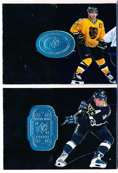 1998-99 SPX Finite Hockey- 2 Diff. Cards with NO Serial #’s