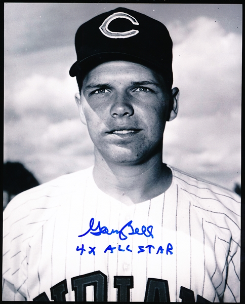 Autographed Gary Bell Cleveland Indians MLB B/W 8” x 10” Photo