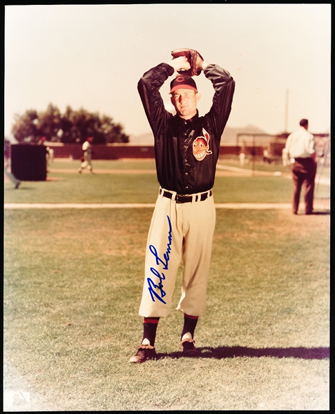 Autographed Bob Lemon Cleveland Indians MLB Color 8” x 10” Photo