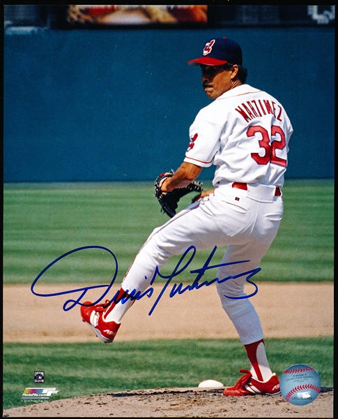 Autographed Dennis Martinez Cleveland Indians MLB Color 8” x 10” Photo