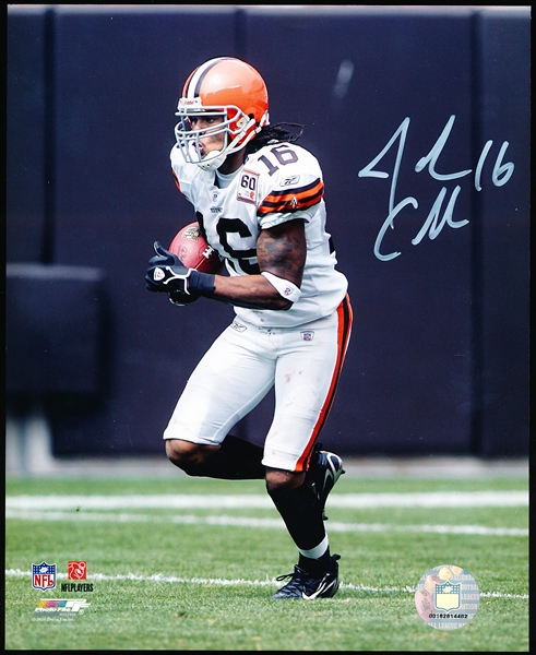 Autographed Josh Cribbs Cleveland Browns NFL Color 8” x 10” Photo