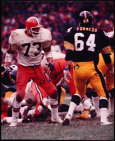 Autographed Doug Dieken Cleveland Browns NFL Color 8” x 10” Photo