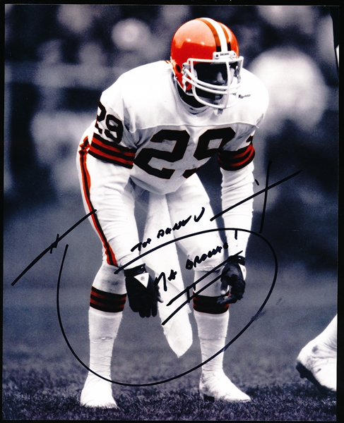 Autographed Hanford Dixon Cleveland Browns NFL Color 8” x 10” Photo