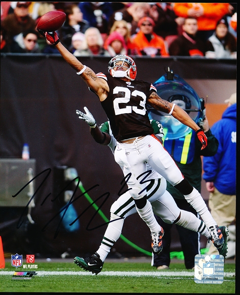 Autographed Joe Haden Cleveland Browns NFL Color 8” x 10” Photo