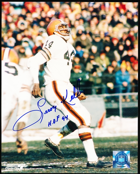 Autographed Leroy Kelly Cleveland Browns NFL Color 8” x 10” Photo