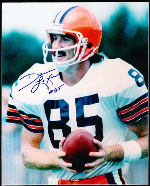 Autographed Dave Logan Cleveland Browns NFL Color 8” x 10” Photo