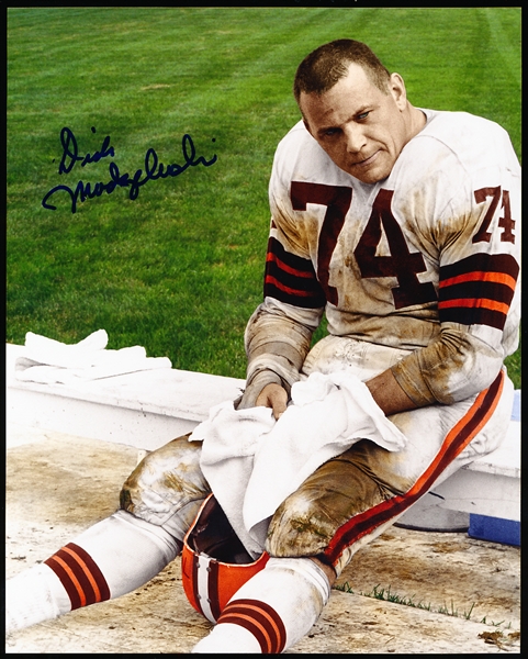 Autographed Dick Modzelewski Cleveland Browns NFL Color 8” x 10” Photo