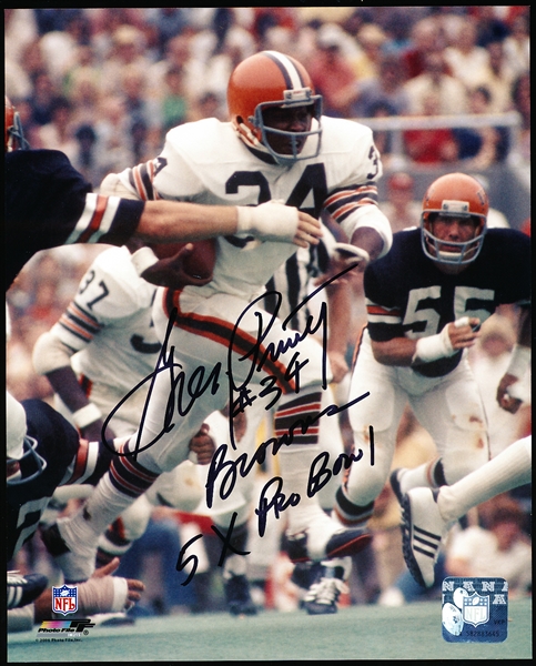 Autographed Greg Pruitt Cleveland Browns NFL Color 8” x 10” Photo