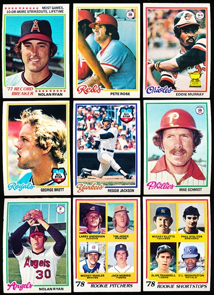 1978 Topps Baseball Complete Set of 726