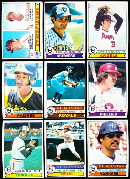 1979 Topps Baseball Near Complete Set- 723 of 726