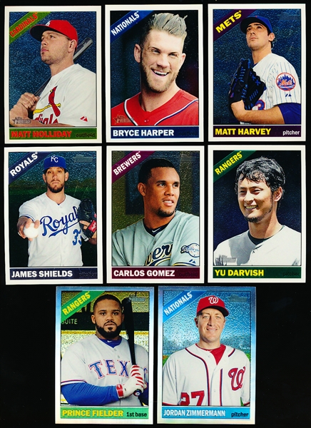 2015 Topps Heritage Baseball- “Chrome” Inserts- 8 Diff.