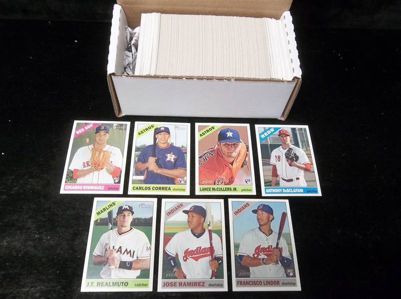 2015 Topps Heritage High Series Bb Near Base (#501-700) Set- 190 of 200 Plus 8 Diff. SP’s