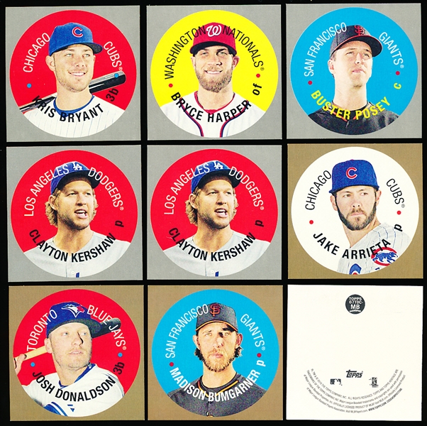 2016 Topps Heritage Bb- “Discs” Inserts- 9 Asst.