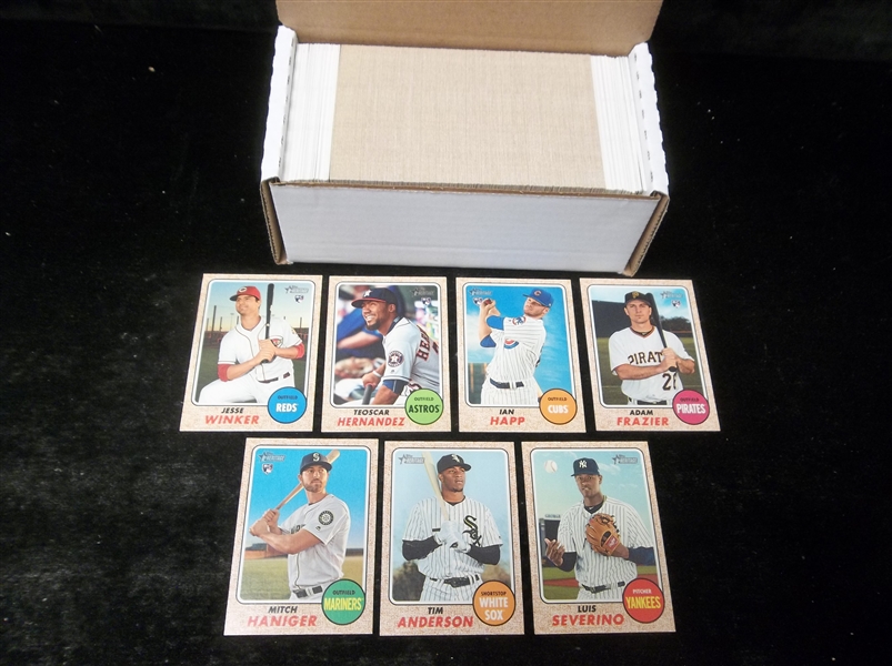 2017 Topps Heritage High Series Baseball Near Complete Set- 219 of 225