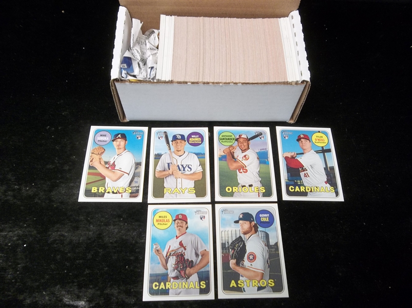 2018 Topps Heritage Baseball High Series Near Complete Base (#501-700) Set- 183 of 200 Plus 6 Diff SP’s