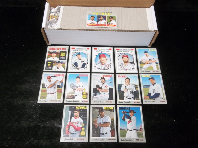 2019 Topps Heritage Baseball Near Complete Base (#1-400) Set- 399 of 400 Plus 47 Diff. SP’s!