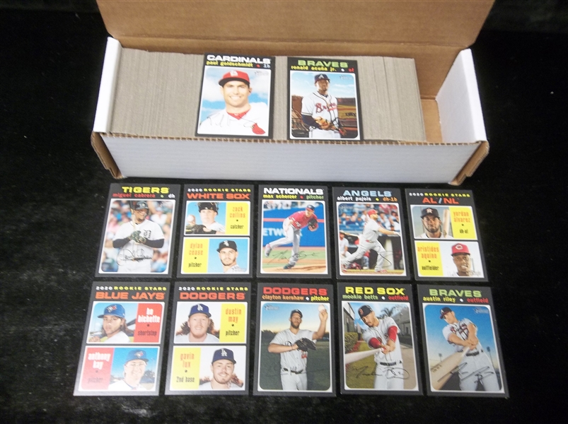 2020 Topps Heritage Baseball Near Complete Base (#1-400) Set- 394 of 400 Plus 35 Diff. SP’s!