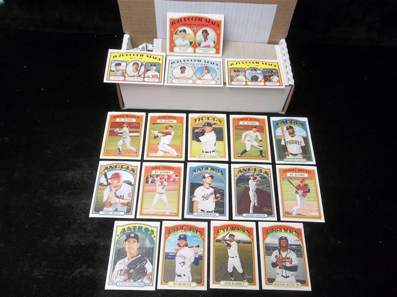 2021 Topps Heritage Baseball Base (#1-400) Starter Set (320 Diff.) Plus 24 Diff. SP’s! 