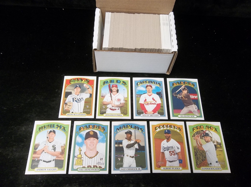 2021 Topps Heritage Baseball High Series Base (#501-700) Starter Set- 166 of 200 Plus 7 Diff. SP’s