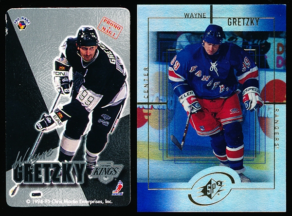 Wayne Gretzky- 2 Diff. Promo Cards