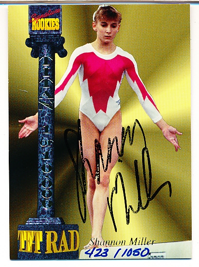 1994 Signature Rookies Tetrad Titan Autographs- #CXXVI Shannon Miller, Gymnast- #423/1050