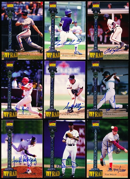 1994 Signature Rookies Tetrad Baseball Autographs- 13 Diff.