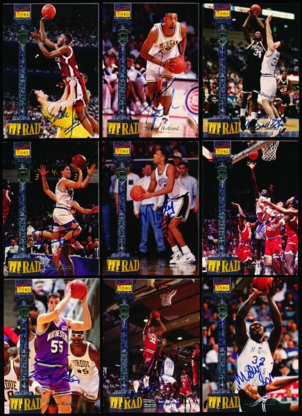 1994 Signature Rookies Tetrad Basketball Autographs- 14 Diff.