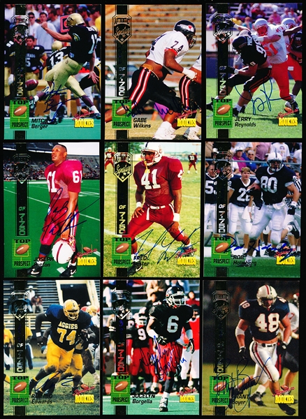 1994 Signature Rookies Top Prospect Football “Bonus Signatures”- 15 Asst.