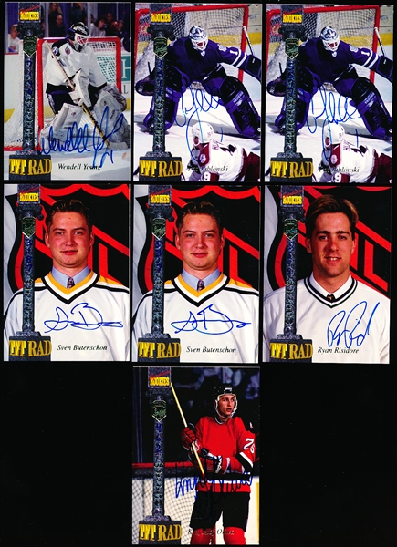 1994 Signature Rookies Tetrad Hockey Autographs- 7 Asst.