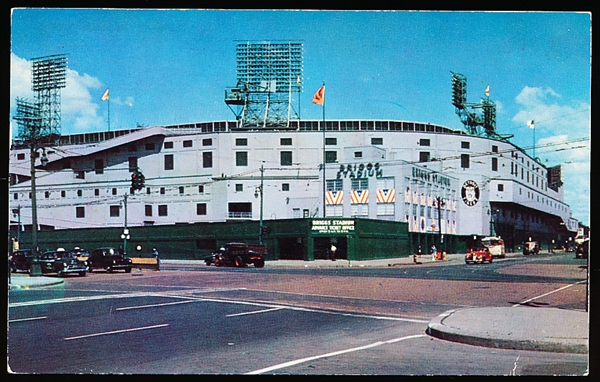 8/11/53 Postmarked Hiawatha Card Co. “P2308, D37: The Briggs Stadium, Detroit, Michigan” Chrome Postcard