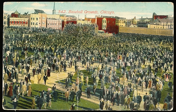 “542. Baseball Grounds, Chicago” Pre-Linen Postcard