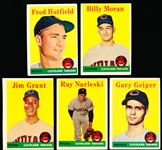 1958 Topps Bb- 10 Diff Cleve Indians