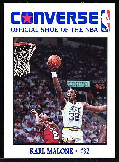 1989 Converse Bskbl. #NNO Karl Malone, Jazz