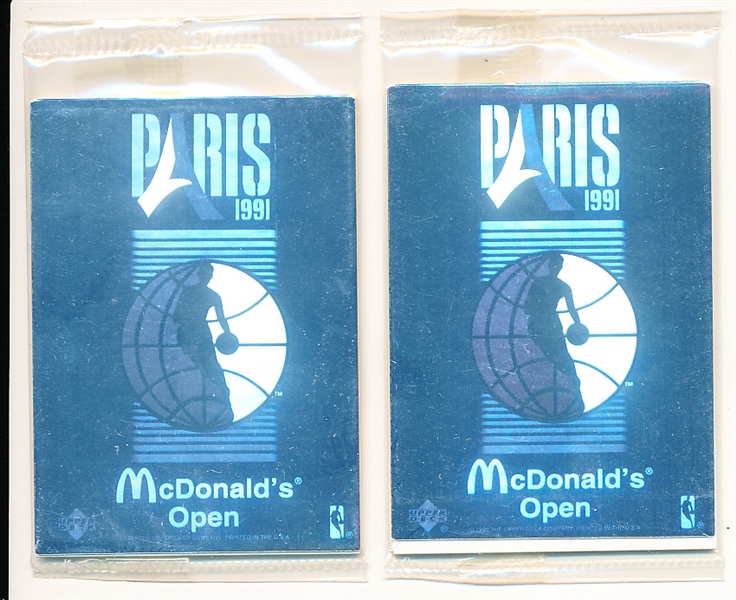 1991-92 Upper Deck/ McDonald’s L.A. Lakers Factory Sealed French Set
