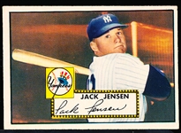 1952 Topps Baserball- #122 Jackie Jensen, Yankees