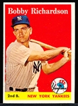 1958 Topps Bb- #101 Bobby Richardson, Yankees