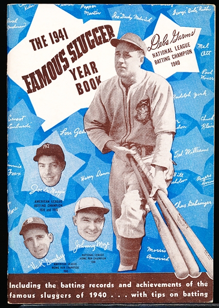 1941 Louisville Slugger Famous Slugger Yearbook