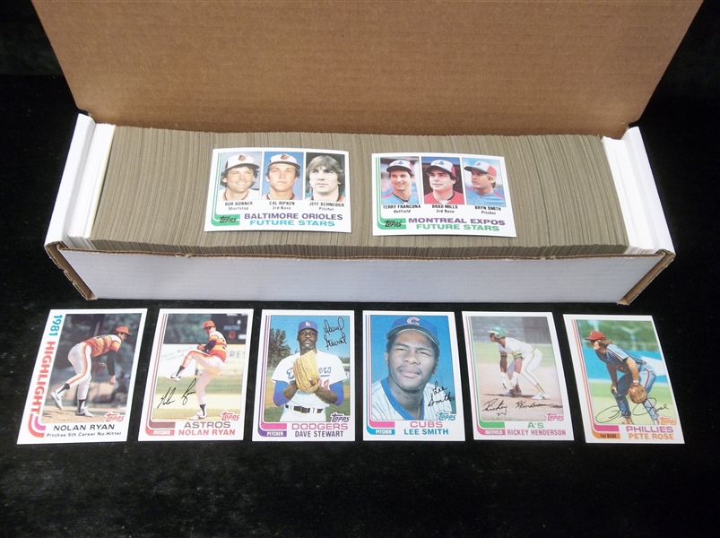 1982 Topps Baseball Complete Set of 792