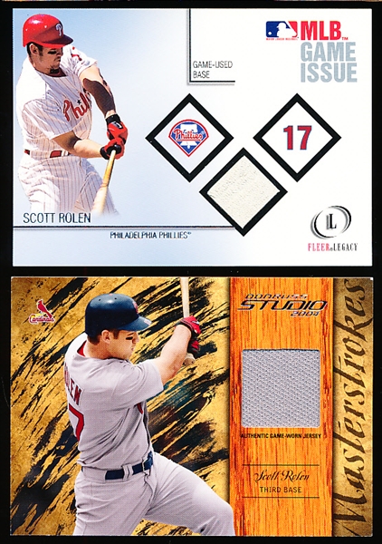 Scott Rolen- 2 Diff. Game-Used/Worn Insert Cards