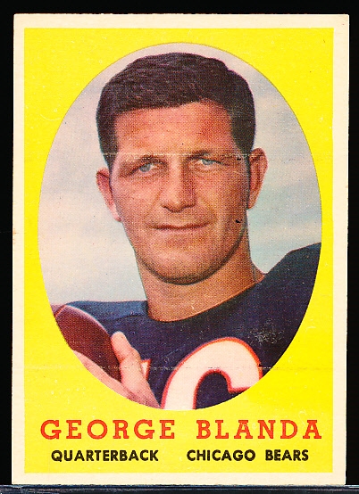 1958 Topps Football- #129 George Blanda, Bears