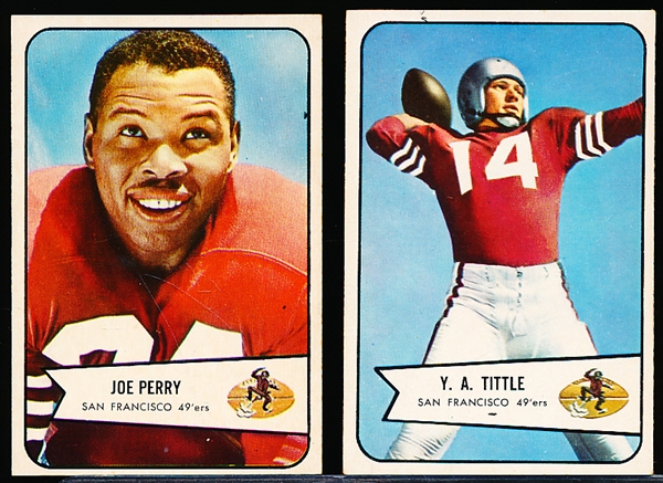 1954 Bowman Football- 2 Cards